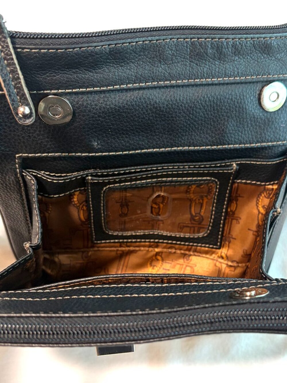 Vintage Tignanello purse black leather - Picture 9 of 13